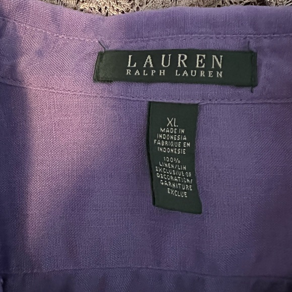 Ralph Lauren 100% Linen Blouse - Picture 2 of 2